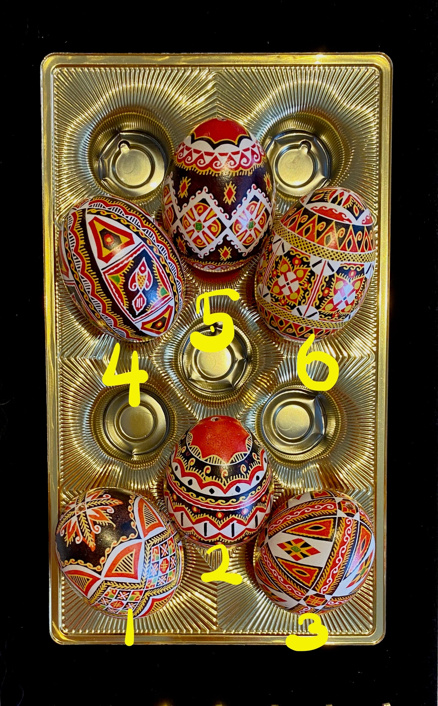Real Chicken Egg Pysanky