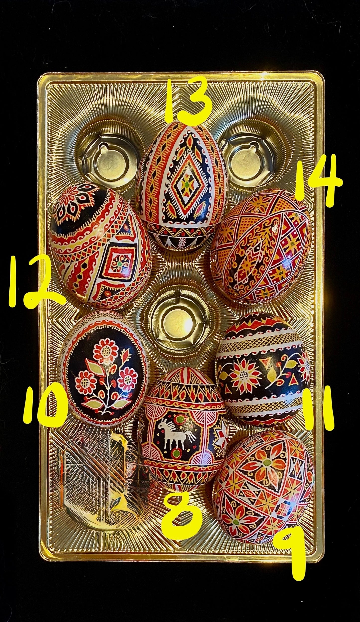 Real Chicken Egg Pysanky