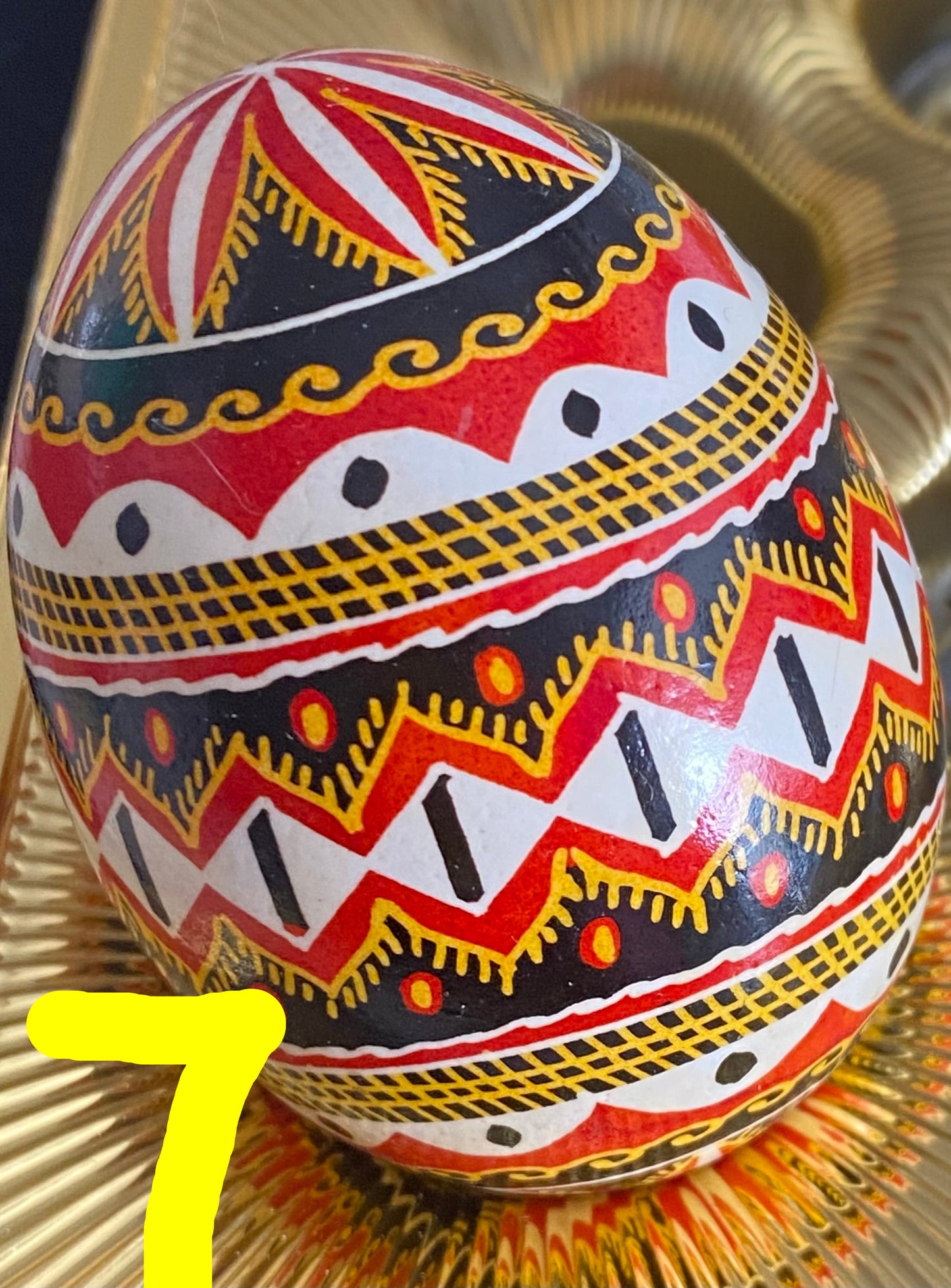 Real Chicken Egg Pysanky