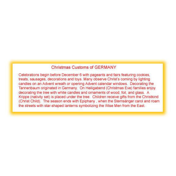 German Christmas Custom Ornament