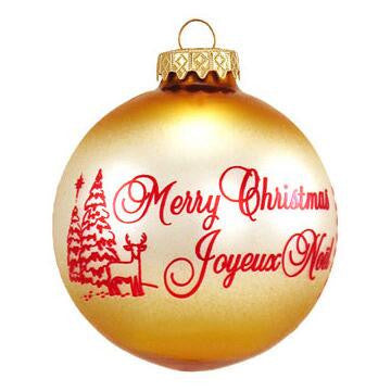 Canada Christmas Custom Ornament