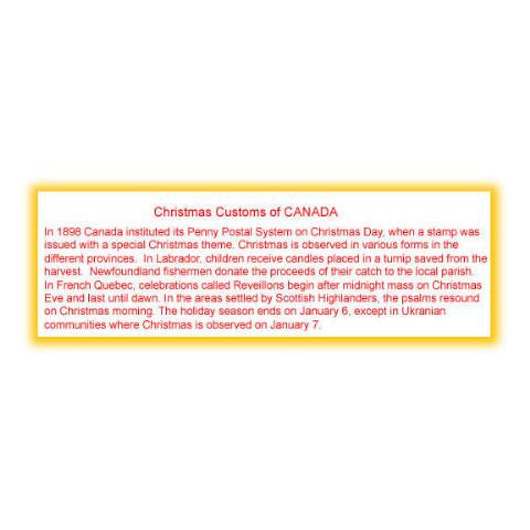 Canada Christmas Custom Ornament