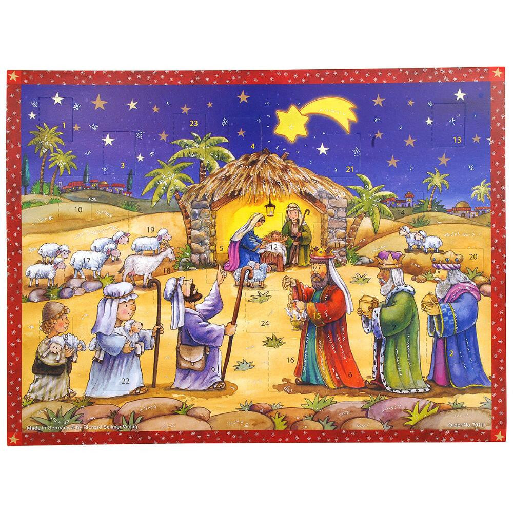 Nativity Night Scene Advent Calendar Ukrainian Treasures Studio