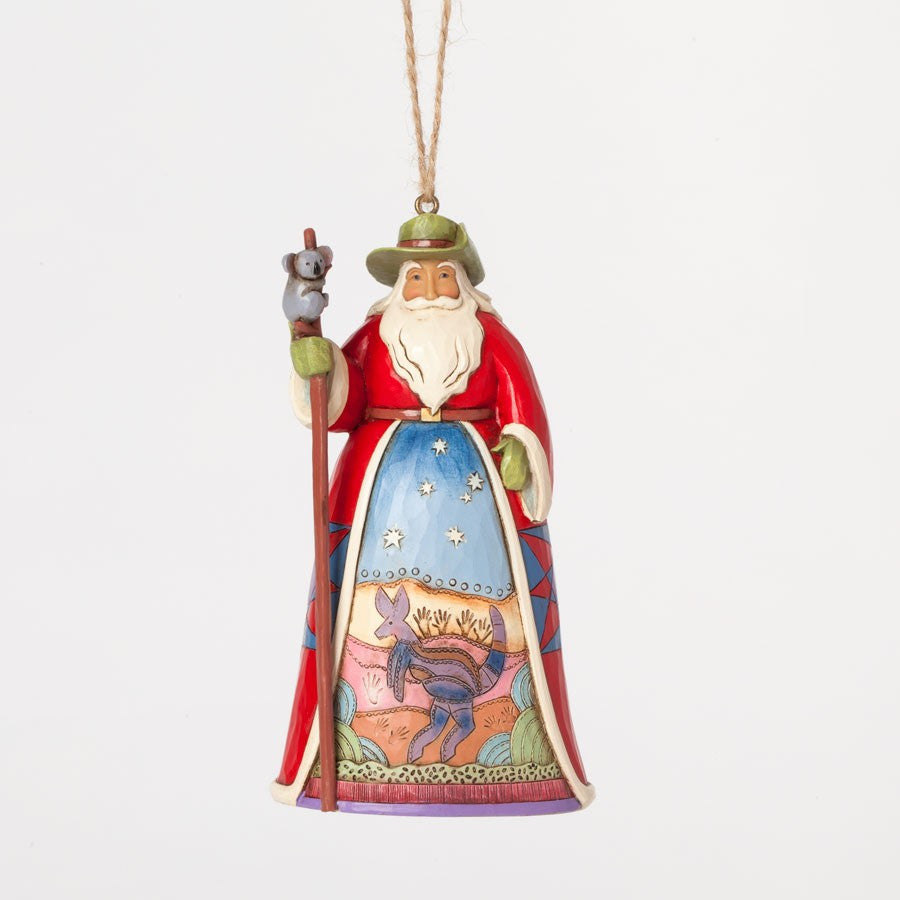 Australian Outback Santa Hanging Ornament