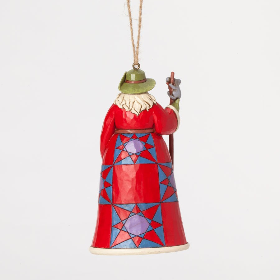 Australian Outback Santa Hanging Ornament