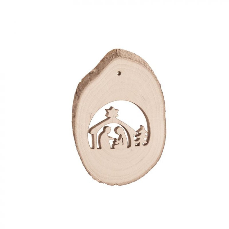 Birch Wood Locket 1 Ornament