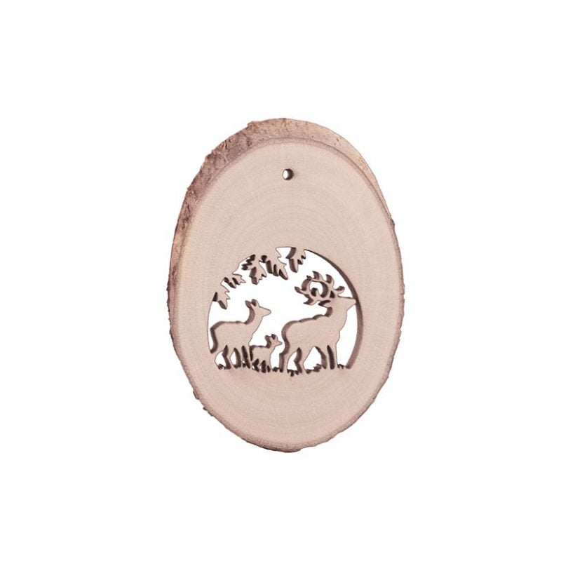 Birch Wood Locket 1 Ornament