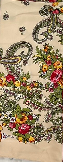 Floral Hustka/Kokum Scarf