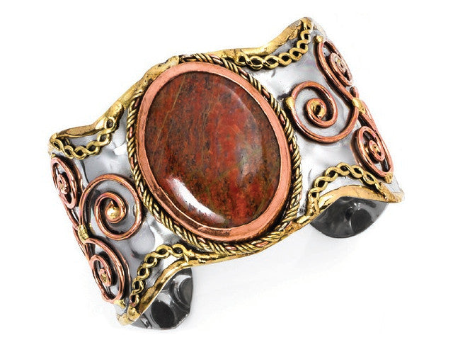 Gemstone Cuff Bracelet