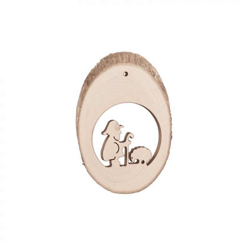 Birch Wood Locket 1 Ornament