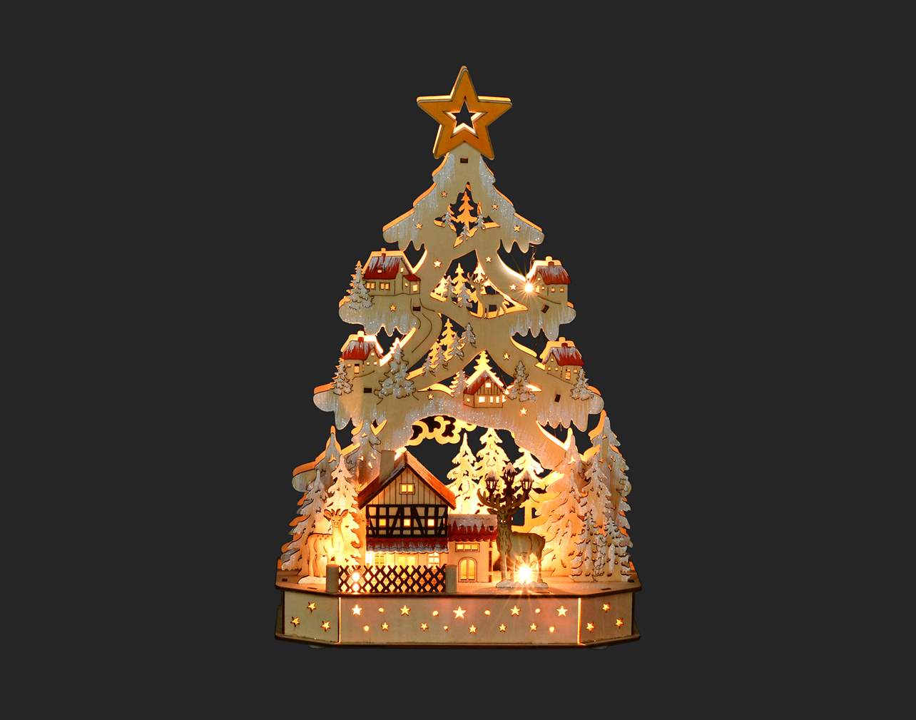 Laser Cut LED Christmas Trees