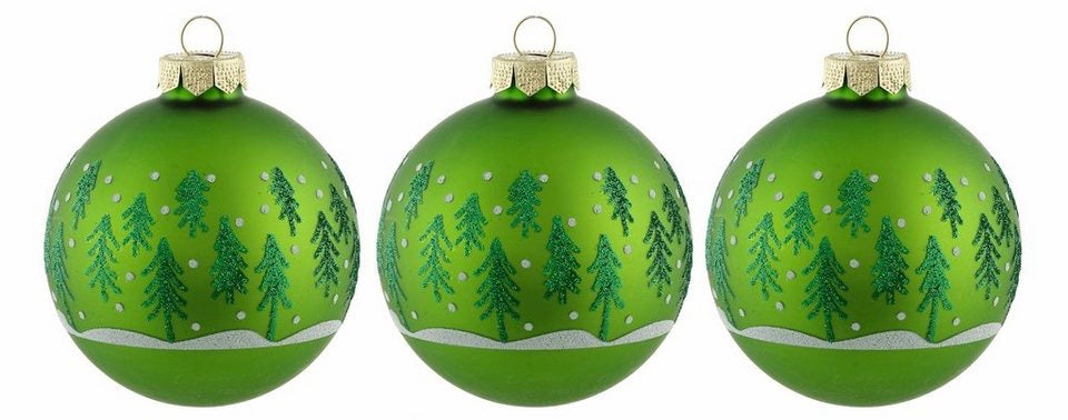 Glass Christmas Bulb Set