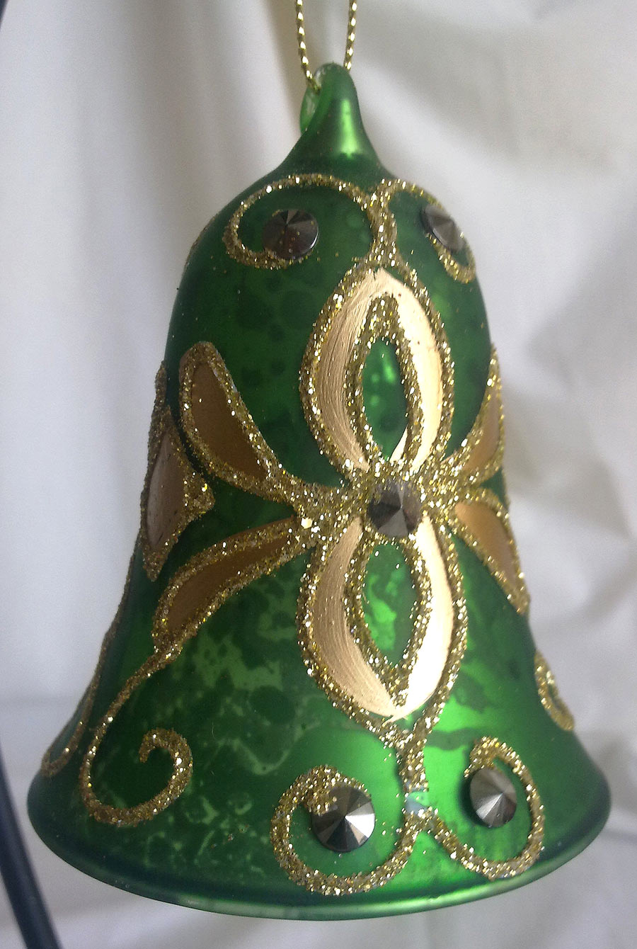 Green shaped Glass Christmas Ornaments