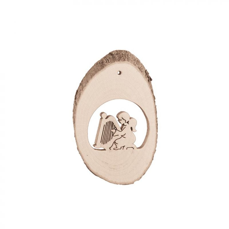 Birch Wood Locket 1 Ornament