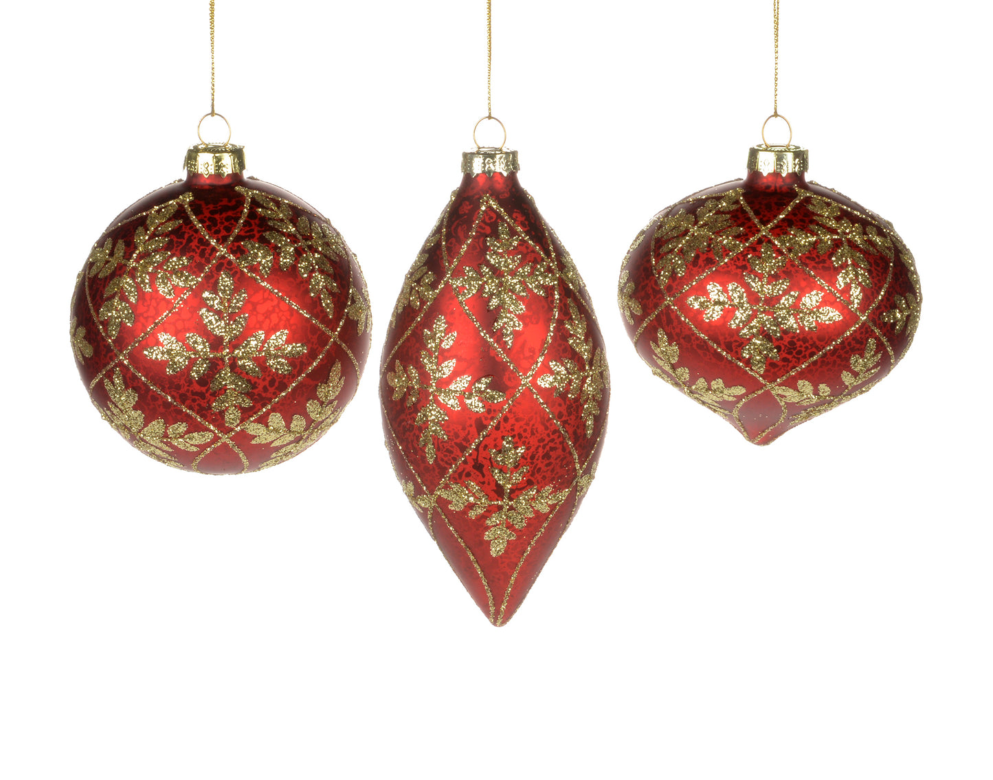 Golden Leaf Ornaments
