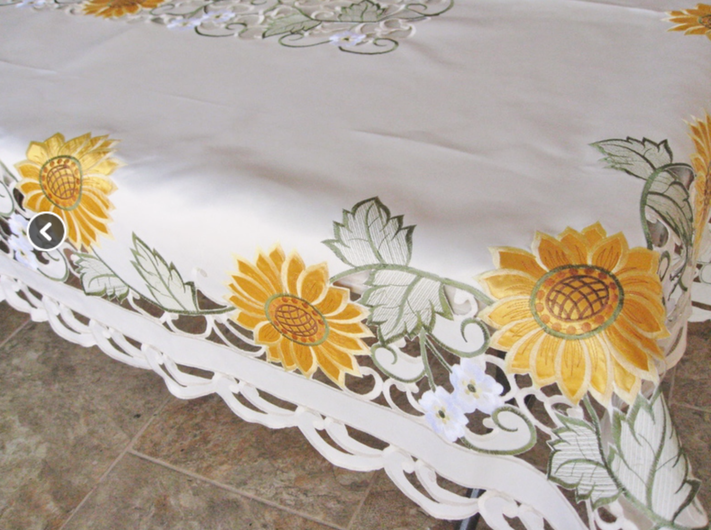 Cut Work Embroidered Tablecloths