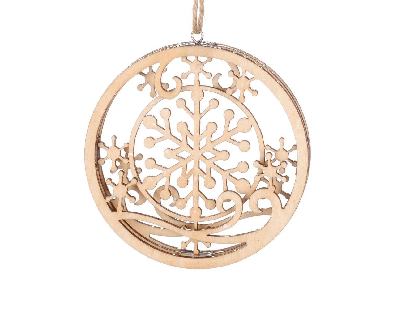 3D Natural Wooden Ornaments