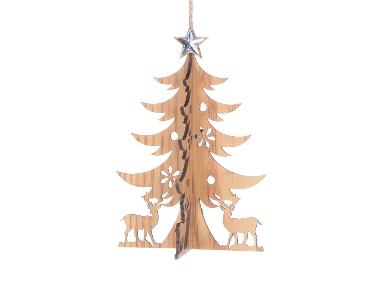 3D Natural Wooden Ornaments