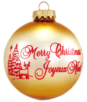 Canada Christmas Custom Ornament