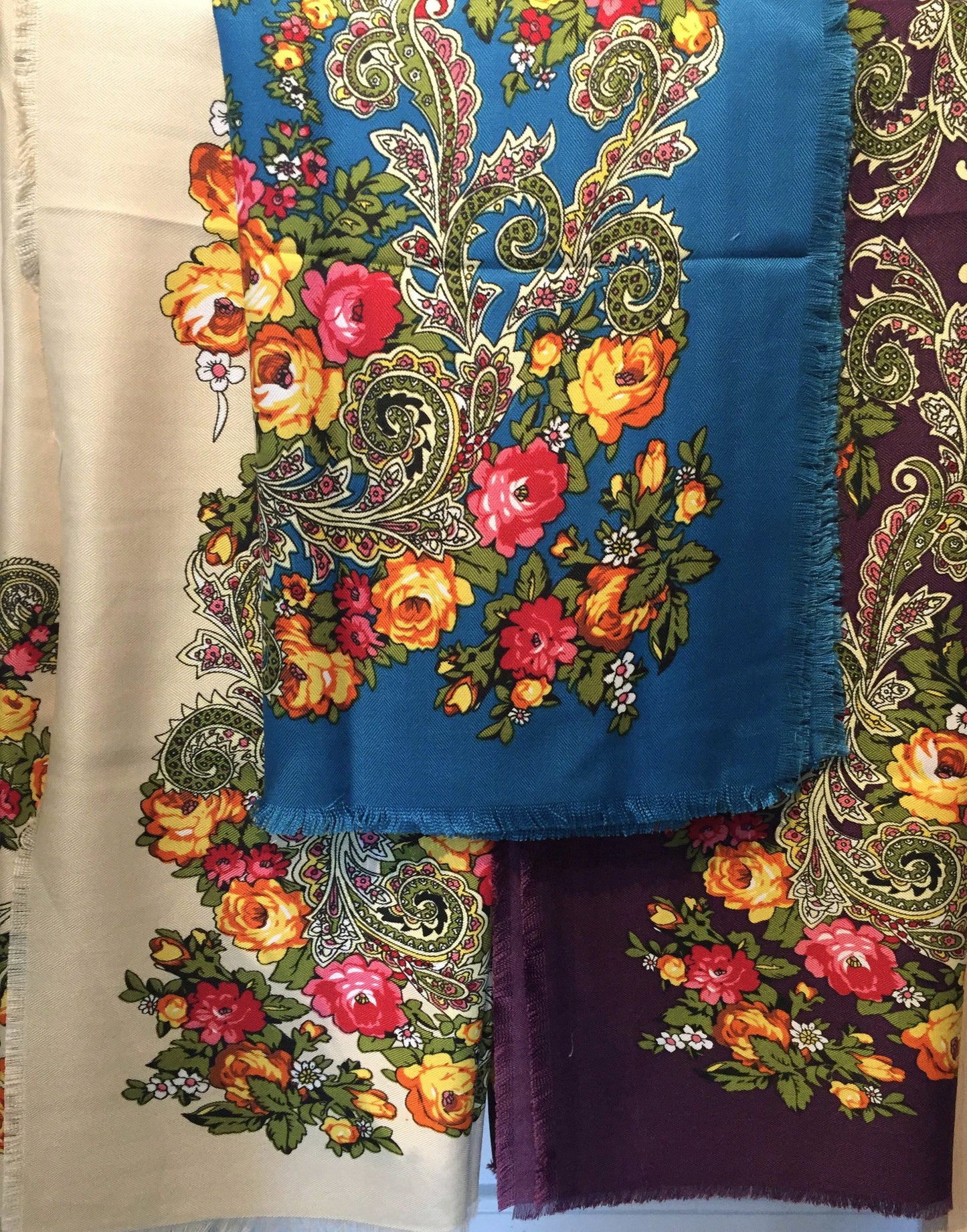 Hustka Floral /Kokum Scarf