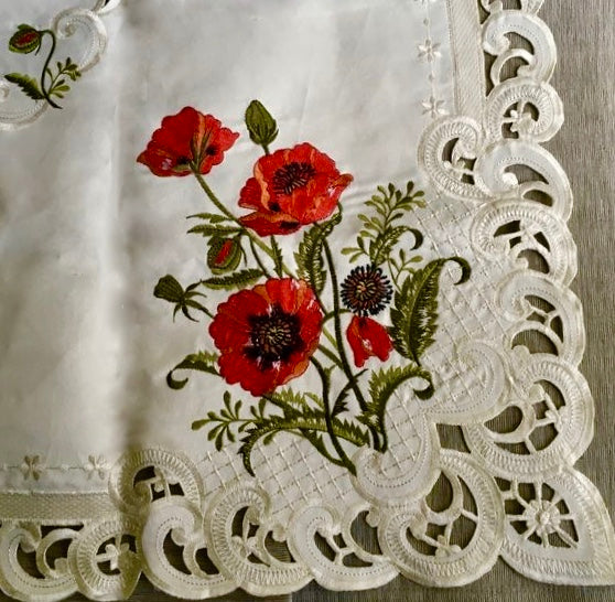 Cut Work Embroidered Tablecloths