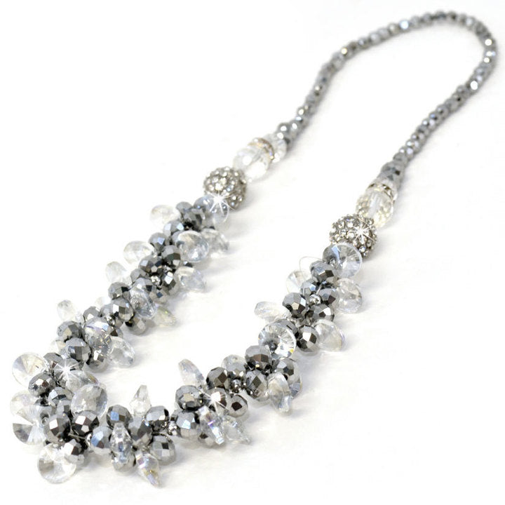 Jacqueline Kent Crystal Cluster 3 in 1 Necklace