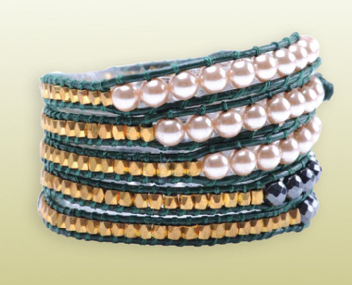 Dhyana Stone Wrap Bracelet