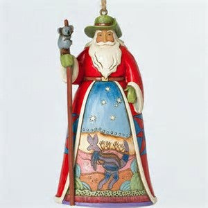 Australian Outback Santa Hanging Ornament