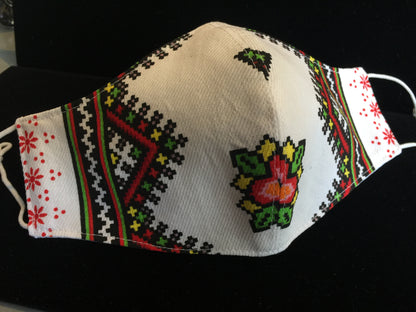 Ukrainian Embroidered Print  Facemask