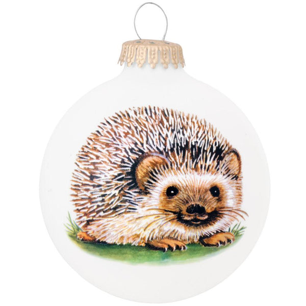 The Symbol Of The Hedgehog Glass Ornament