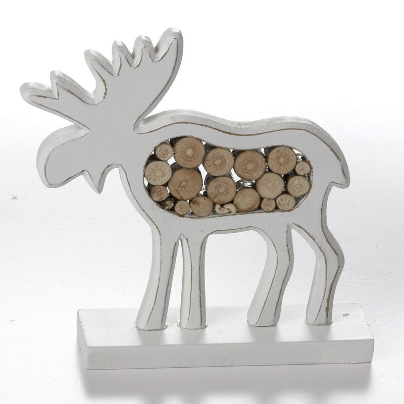 Standing Wooden Moose/Stag Decor