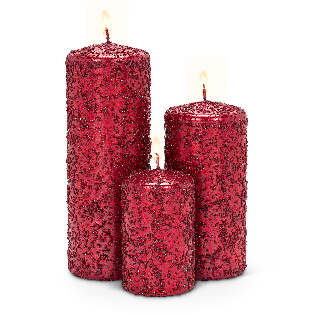 Textured candles