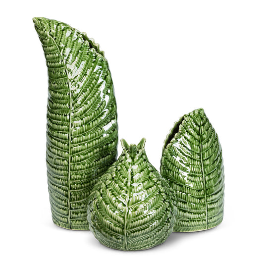 Fern and Leaf Vase