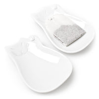 Porcelain Cat Tea Bag Plate