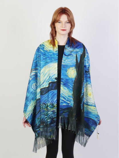 Oil Painting Design Fashion Scarf and Shawl