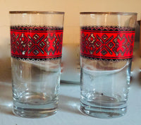 Embroidered Highball Glassware
