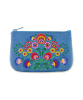 Embroidered  Flower Small Pouch