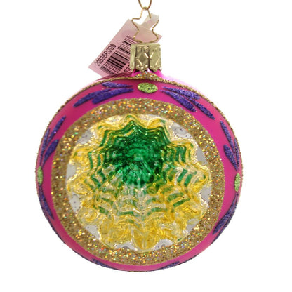 Christmas Dazzle 4.6"-Glass  Reflector Ball