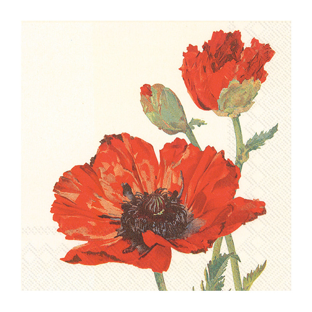 New Imported  Poppy Napkins