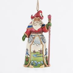 Dutch  Santa Hanging Ornament