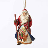 Lapland Red and Blue Santa Hanging Ornament