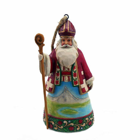 Swiss Santa Hanging Ornament