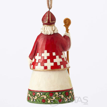 Swiss Santa Hanging Ornament