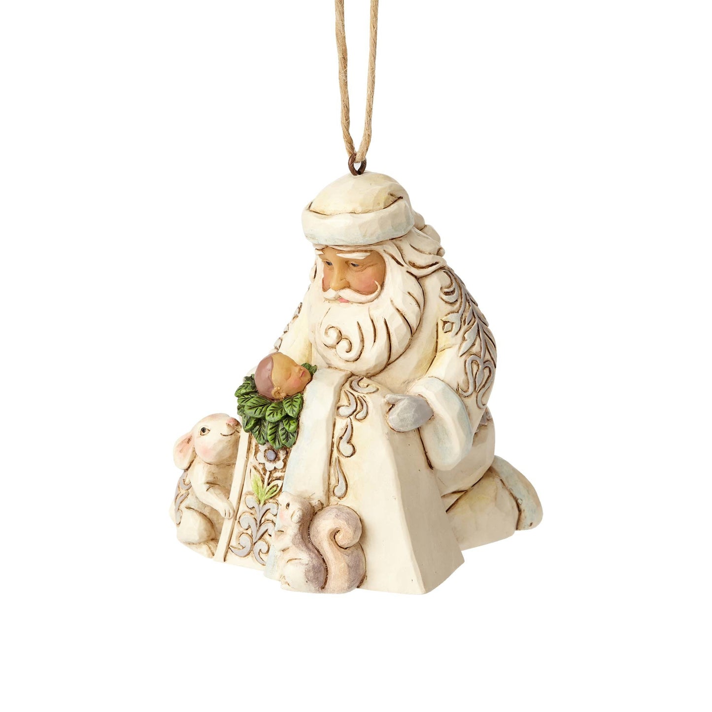 WhiteWood Santa/Baby Jesus Ornamnet