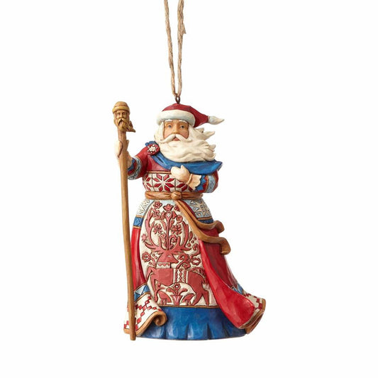 Lapland Red Reindeer Santa Ornament