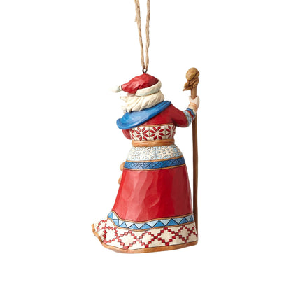 Lapland Red Reindeer Santa Ornament