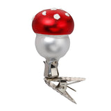 Glass Mushroom Ornaments