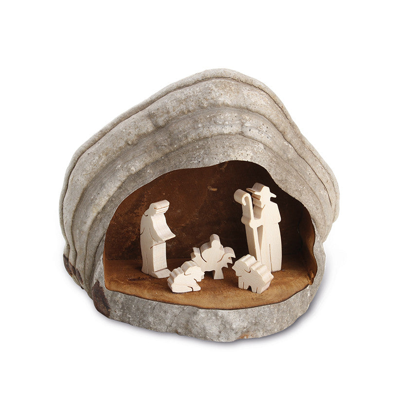 Cave Nativity Scene