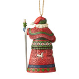 Lapland Red Reindeer Santa Ornament