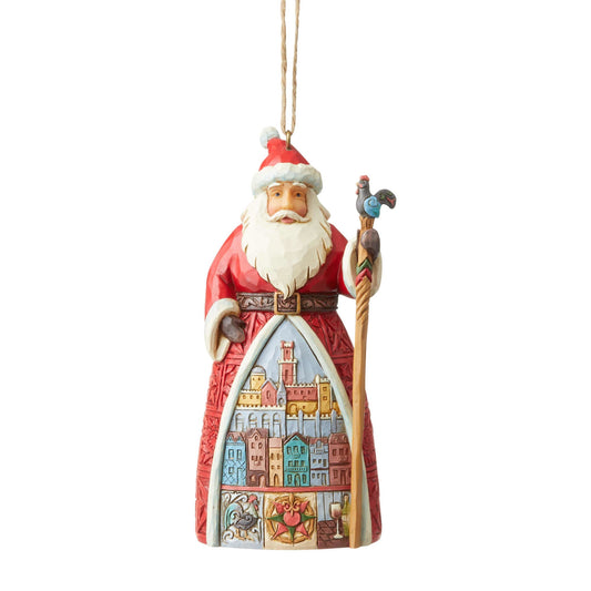 Portuguese Santa Hanging Ornament